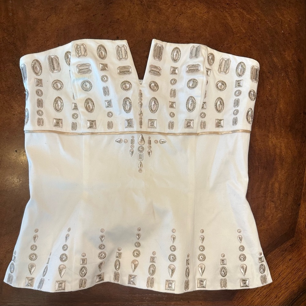 Strapless White House Black Market Top